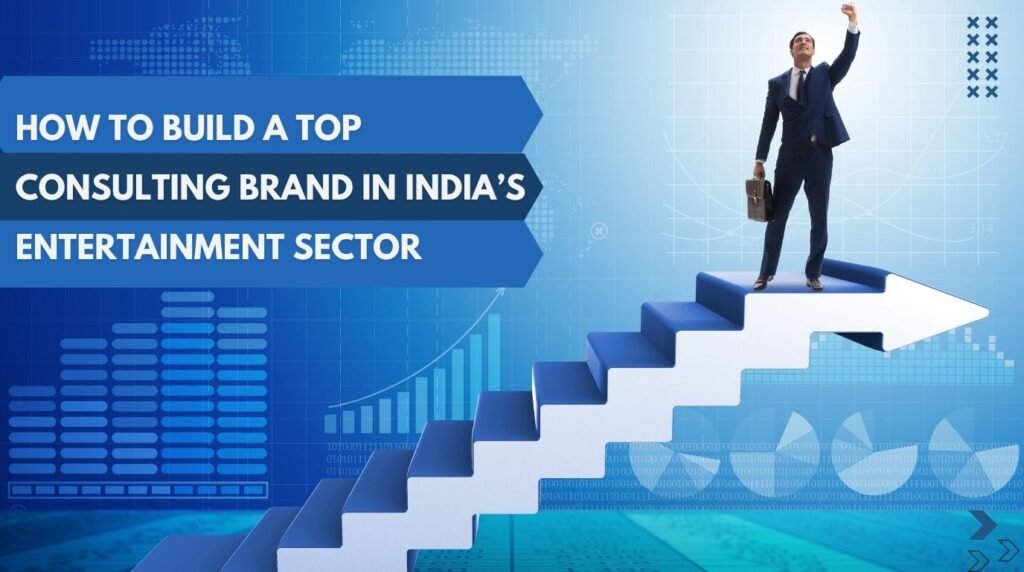 Entertainment consulting strategy concept with abstract creative design representing brand building in India’s theme park and immersive experience industry