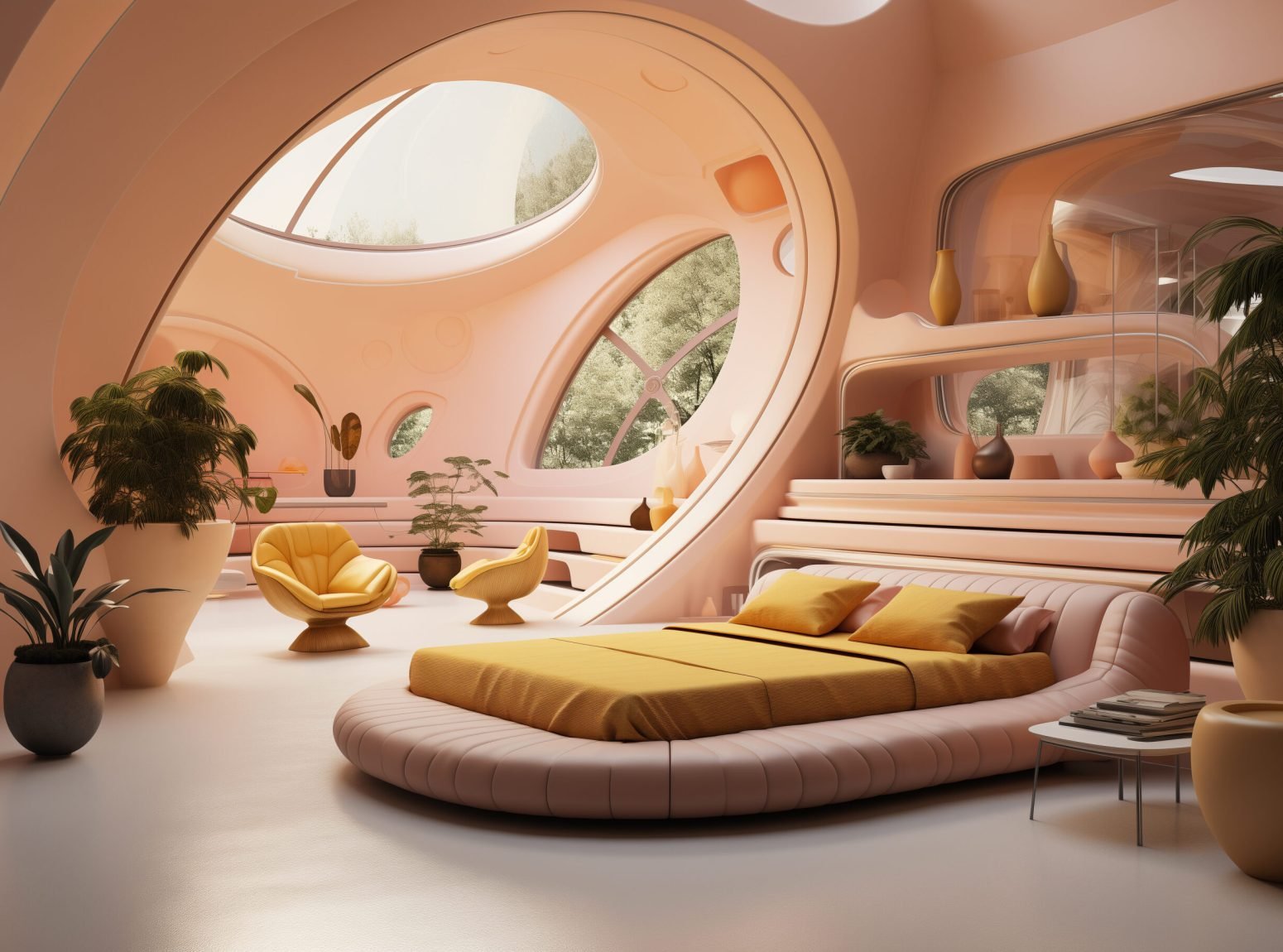 futuristic bedroom, yellow and pink colour, minimalist --ar 7:5 --stylize 250 --v 5.2 Job ID: a8bd9c35-4d51-4bd3-9c72-8ba6d2463e78