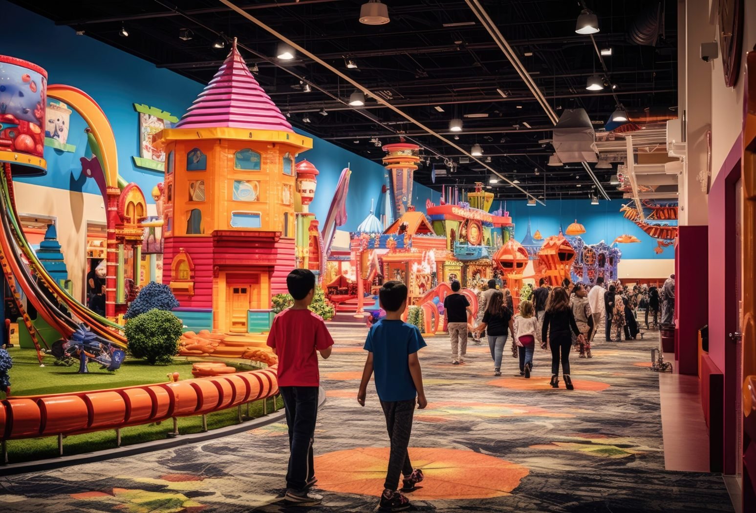 Joyful Family Day Amusement Park Adventures